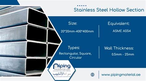 stainless steel box section sizes|ss hollow section weight chart.